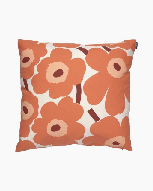 Marimekko Pieni Unikko Cushion Cover 50 x 50 cm Orange