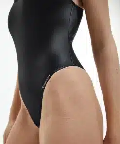 Calvin Klein Scoop Neck Swim Suit Black