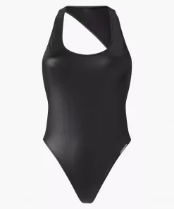 Calvin Klein Scoop Neck Swim Suit Black
