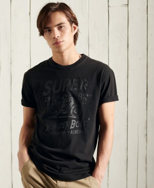 Superdry Boho Box Fit Graphic T-Shirt Black Out