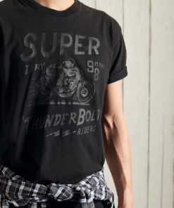 Superdry Boho Box Fit Graphic T-Shirt Black Out