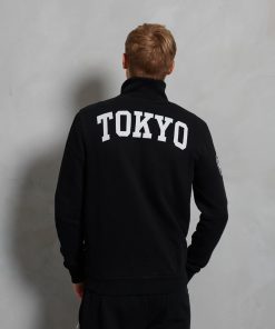Superdry City College Classic Track Top Black