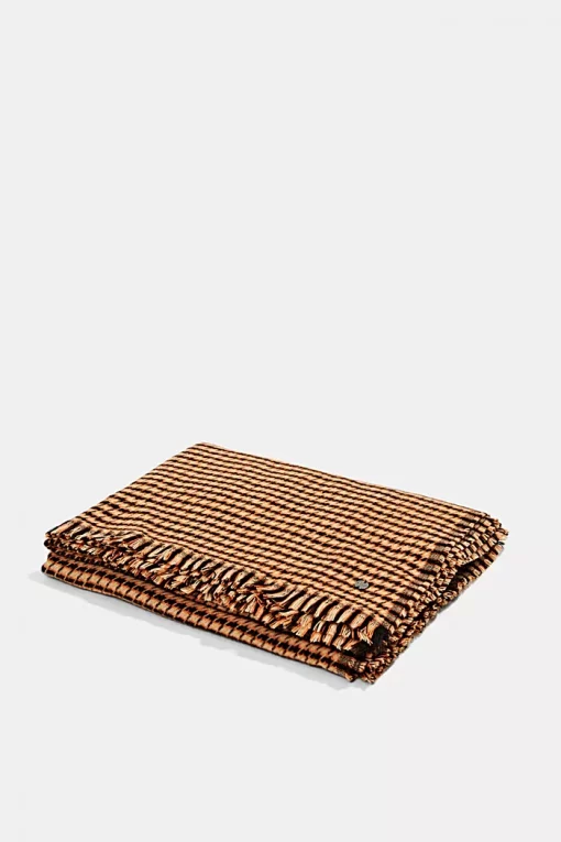 Esprit Check Scarf Khaki Beige