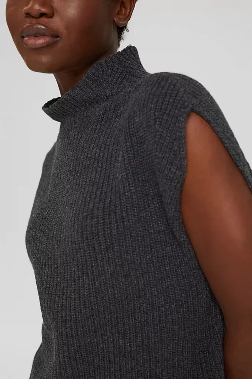 Esprit Wool Vest Gunmetal