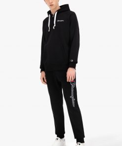 Champion Half Zip-up Script Logo Hoodie Black