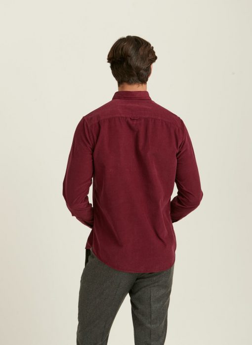 Morris Stockholm Douglas Corduroy Shirt Wine