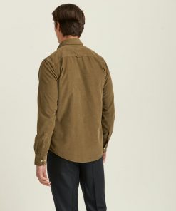 Morris Stockholm Douglas Corduroy Shirt Olive