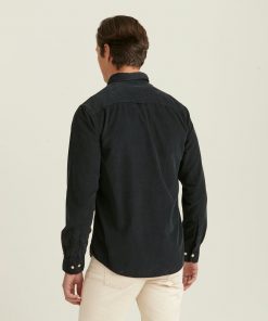 Morris Stockholm Douglas Corduroy Shirt Black