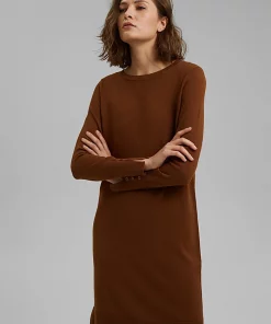 Esprit Knitted Dress Toffee