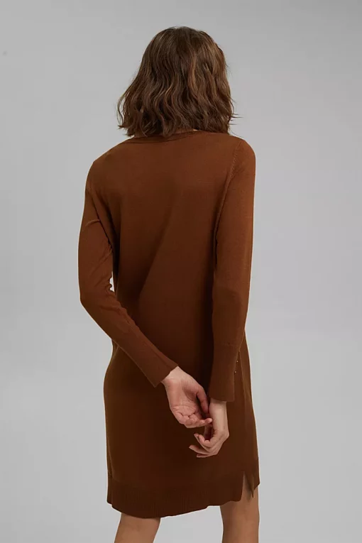 Esprit Knitted Dress Toffee