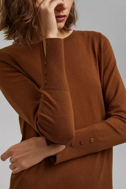 Esprit Knitted Dress Toffee