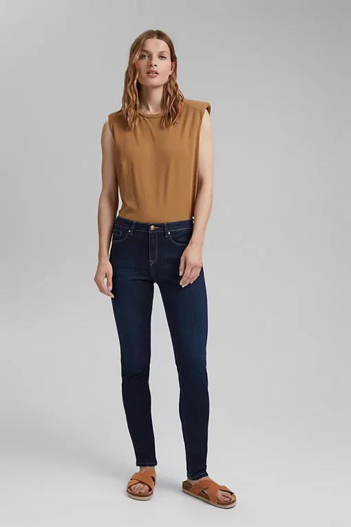 Esprit Organic Cotton Jeans Blue Dark Washed