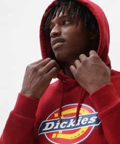 Dickies Icon Logo Hoodie Biking Red