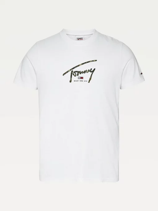 Tommy Jeans Camo Logo T-shirt White