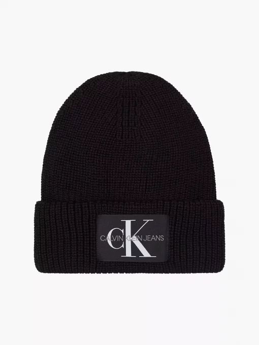 Calvin Klein Monogram Beanie Black