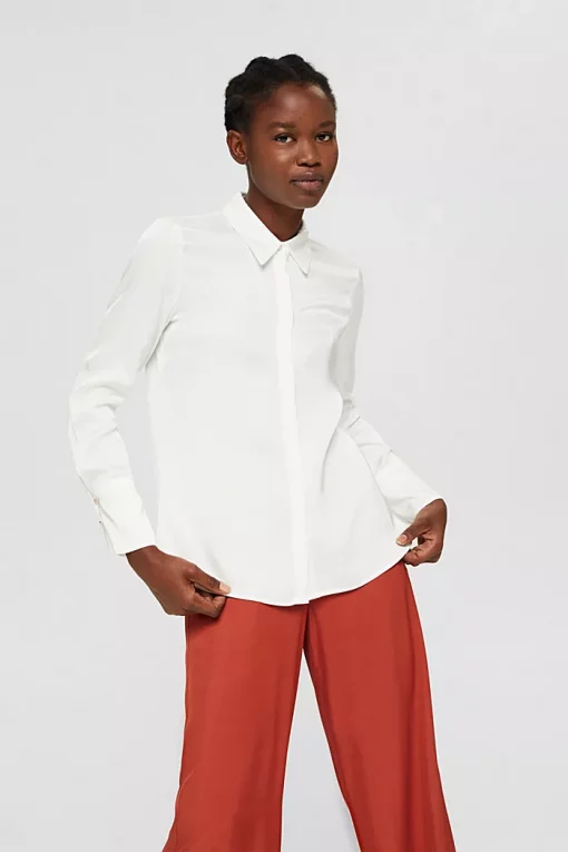 Esprit Satin Blouse Offwhite