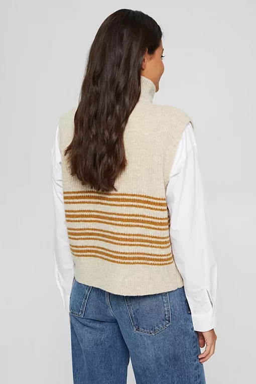 Esprit Knitted Vest Sand
