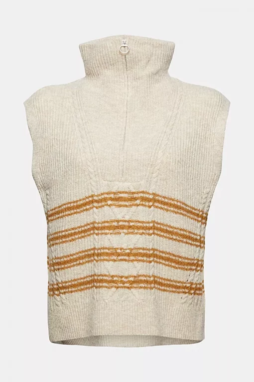 Esprit Knitted Vest Sand