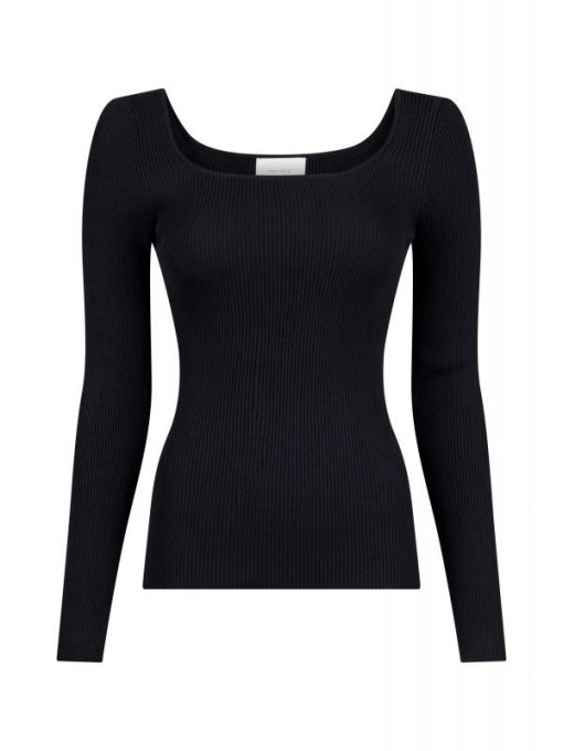 Neo Noir Corine Knit Blouse Black