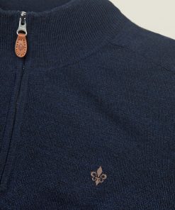 Morris Stockholm Merino John Zip Blue