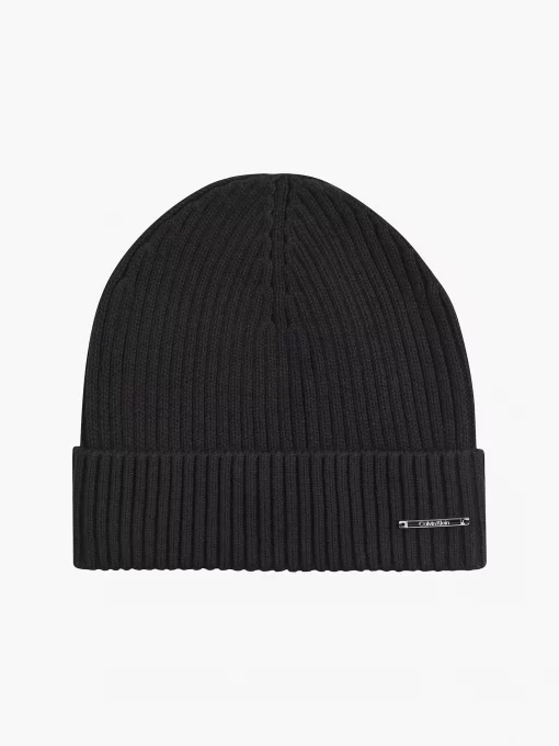 Calvin Klein Basic Rib Beanie Black