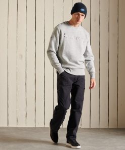 Superdry Core Logo Source Crew Sweatshirt Athletic Grey Marl