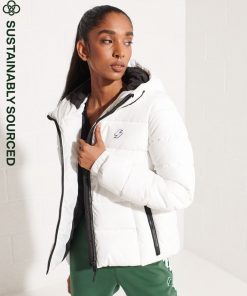 Superdry Hooded Spirit Sports Puffer Jacket Optic