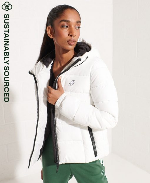 Superdry Hooded Spirit Sports Puffer Jacket Optic