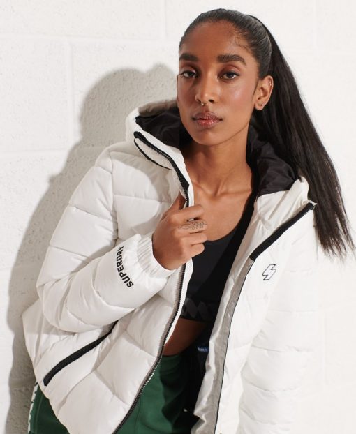 Superdry Hooded Spirit Sports Puffer Jacket Optic