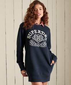 Superdry Pride In Craft Sweat Dress Eclipse Navy