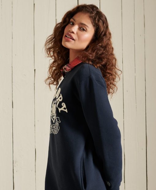Superdry Pride In Craft Sweat Dress Eclipse Navy