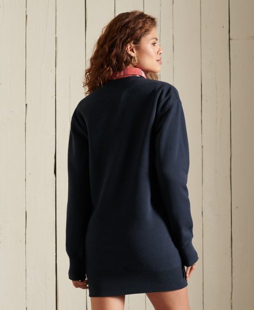 Superdry Pride In Craft Sweat Dress Eclipse Navy