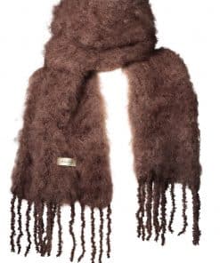Balmuir Aurora Kid Mohair Scarf Coffee Bean