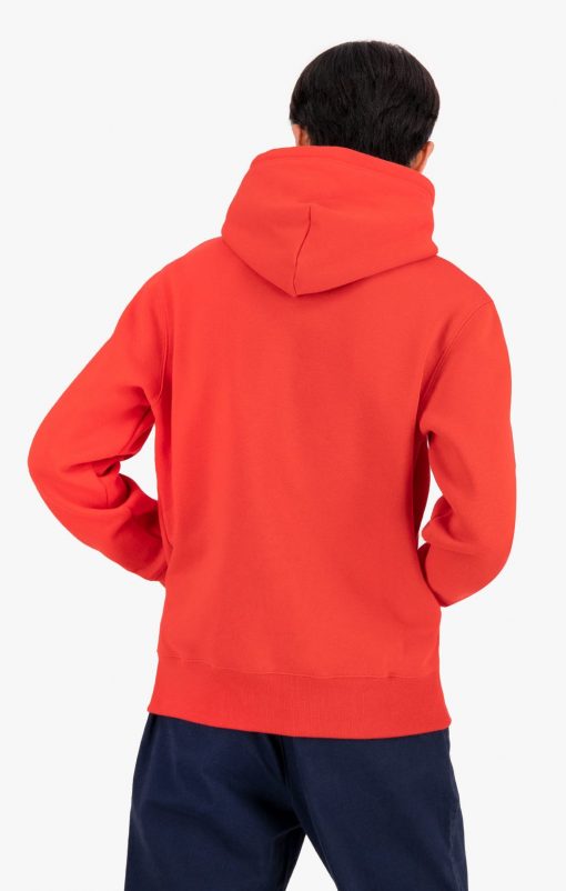 Champion Script Logo Hoodie Red