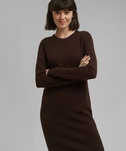 Esprit Knitted Dress Brown