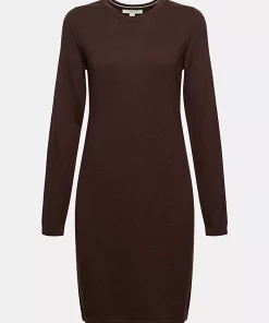 Esprit Knitted Dress Brown