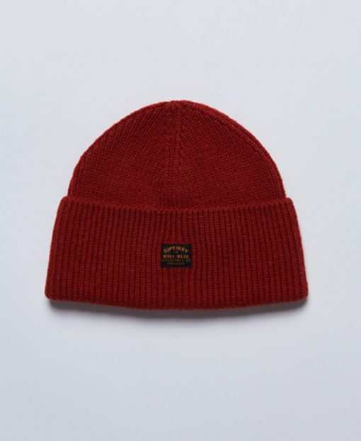 Superdry Radar Beanie Americana Red