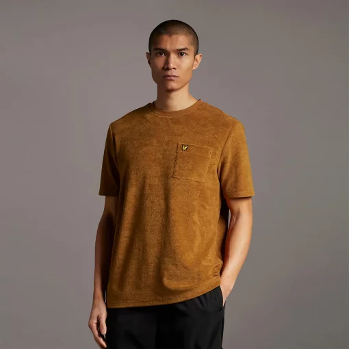 Lyle & Scott Boucle T-shirt Cider Brown