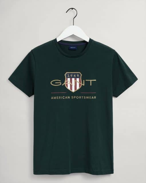 Gant Archive Shield T-shirt Tartan Green