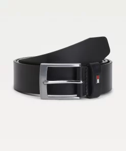 Tommy Hilfiger Adan Leather Belt Gift Set Black