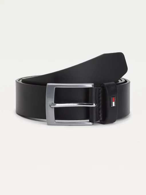 Tommy Hilfiger Adan Leather Belt Gift Set Black