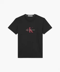 Calvin Klein Archival Monogram T-shirt Black/Salsa