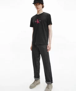 Calvin Klein Archival Monogram T-shirt Black/Salsa