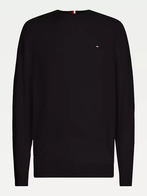 Tommy Hilfiger Pima Cotton Cashmere Sweater Black