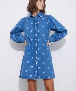 Envii Enpumpkin Ls Dress Denim Heart