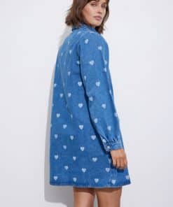 Envii Enpumpkin Ls Dress Denim Heart