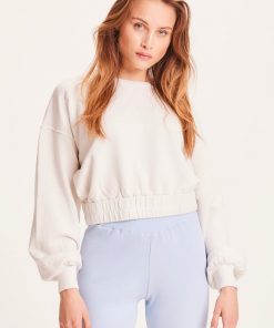 Knowledge Cotton Apparel NUANCE BY NATURE™ Erica Sweatshirt Buttercream