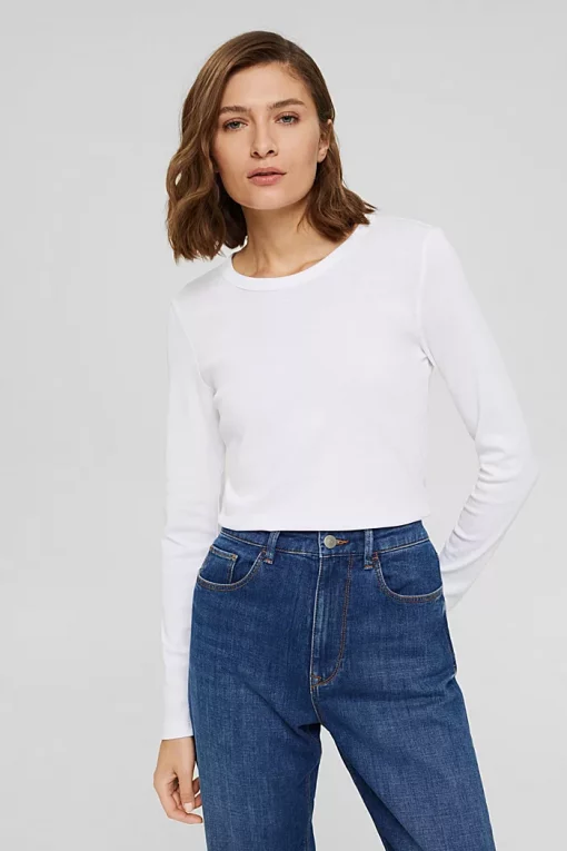 Esprit Long Sleeve Tee White