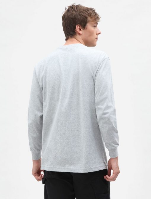 Dickies Long Sleeve Pocket Tee Heather Grey
