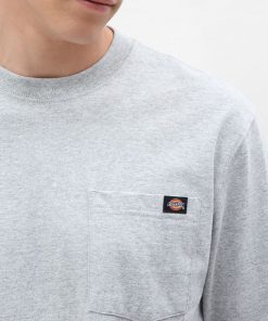 Dickies Long Sleeve Pocket Tee Heather Grey